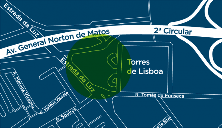 mapa torres de lisboa